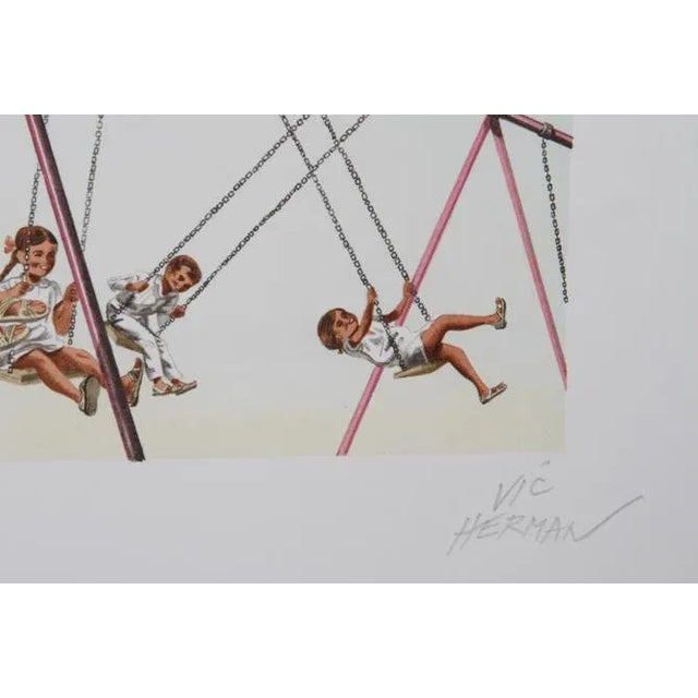 Artist: Vic Herman, American (1919 - 1999) Title: Swinging High Year: 1979 Medium: Lithograph, signed and numbered in...
