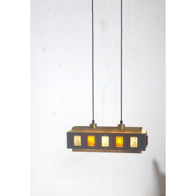 Black Swedish Ceiling Light by Einar Bäckström and Erik Höglund For Sale - Image 8 of 15