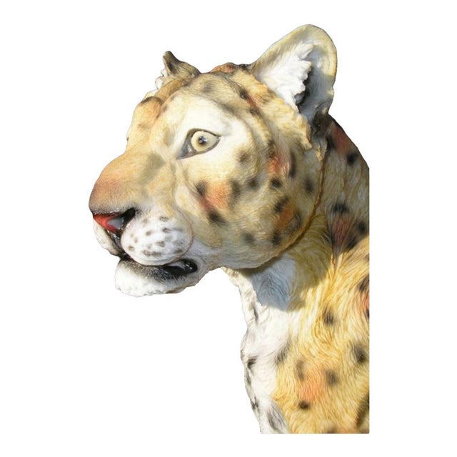 Resin Sculpture of a Panther, 2000s For Sale - Image 9 of 16