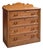 The Vintage Primitive Carved Oak Dresser For Sale