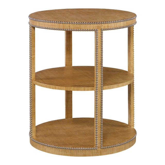 Century Furniture Monterey Tier Table (w/glass), Sand For Sale