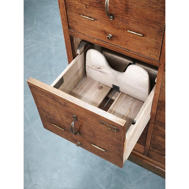 Czech Oak Filing Cabinet from Baťa Factory, Zlín, 1930s For Sale - Image 15 of 18