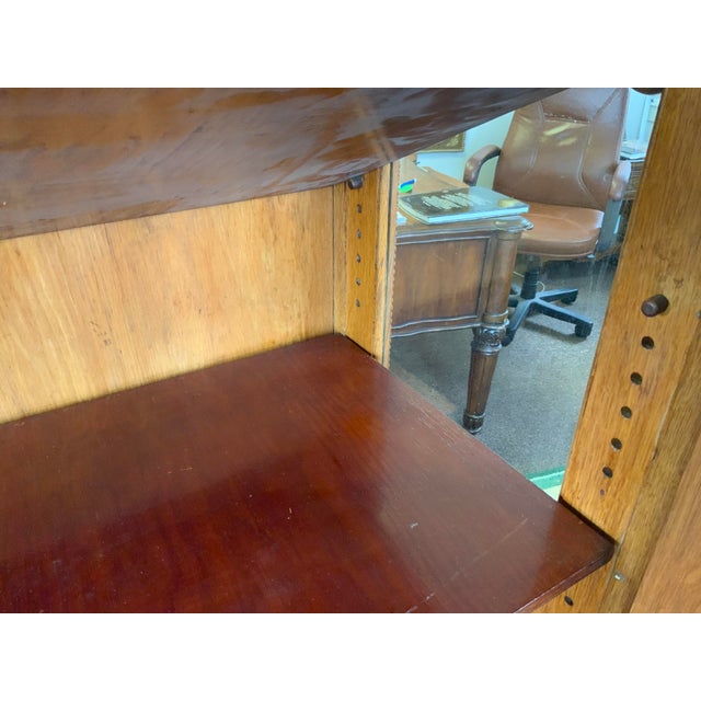 20th Century Oak Victorian Glass Display Cabinet For Sale - Image 12 of 13