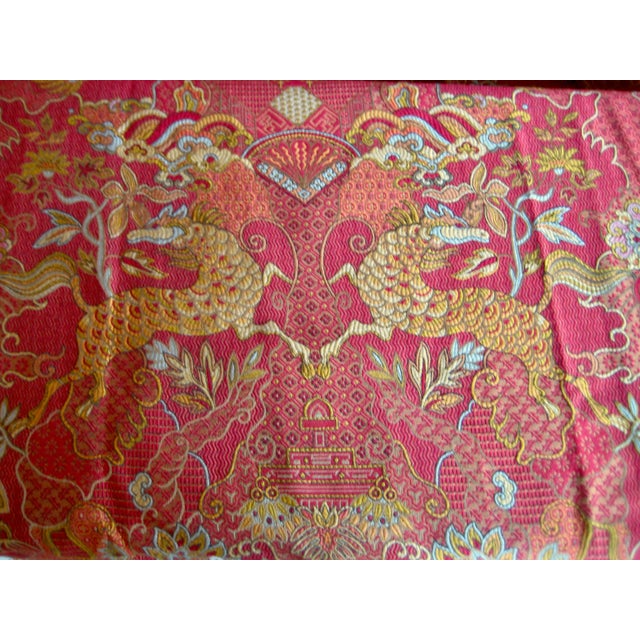 1980s Pair of 1980s Jaquart Chinoiserie Curtain Drapes For Sale - Image 5 of 12