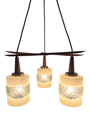 Danish Pendant Lamp in Teak Wood, 1960s