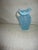 This is a Antique Fenton Water Pitcher in the Beautiful Daisy and Fern Pattern in Opalescent Blue Art Glass that has a...