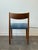 Mid-Century Modern Vintage Blue Tweed & Teak Side Chair For Sale - Image 3 of 10