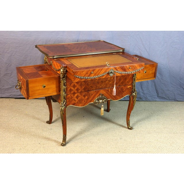 Chest of Drawers with Dressing Table after Leleu, 1990s For Sale - Image 4 of 14
