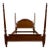 Vintage Convertible Queen or Full Size Colonial Revival Oak Four Poster Bed For Sale
