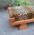 Bench with Pyramid Legs and Animalier Fabric from Artigianato Italiano, 2000s For Sale - Image 4 of 8