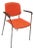 Hightower Modernist Stackable Arm Chair, Orange For Sale