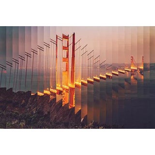 Golden Gate Bridge at Dusk' Contemporary Archival Color Photograph Print From the Original Negative by Artur Debat - 30x40 For Sale