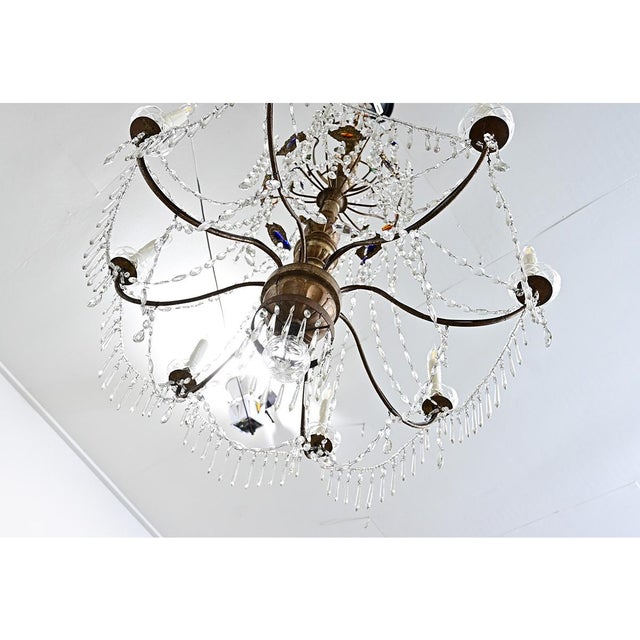 Italian 18th Century Massive Giltwood and Crystal Chandelier For Sale In Baton Rouge - Image 6 of 18