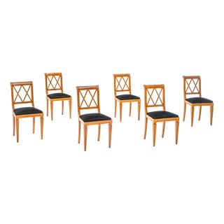 Cherry Dining Chairs, 1800s, Set of 6 For Sale