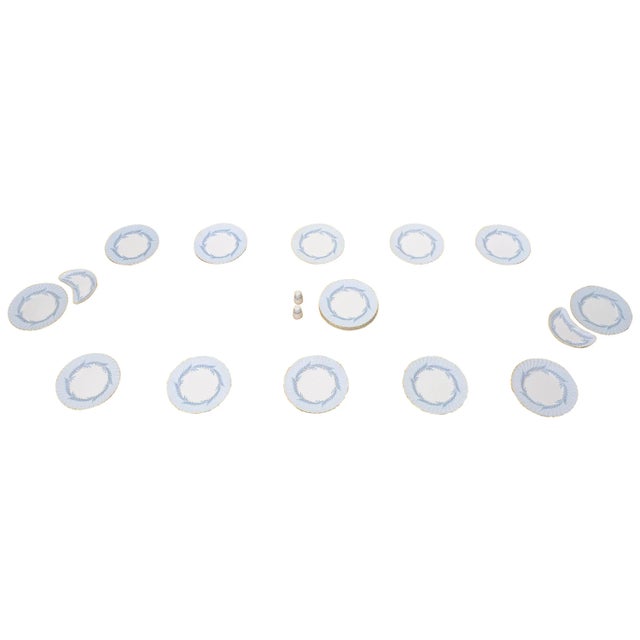 Set of 16 Minton Porcelain China Made in England Diner Plates Salt & Pepper Set For Sale - Image 13 of 13