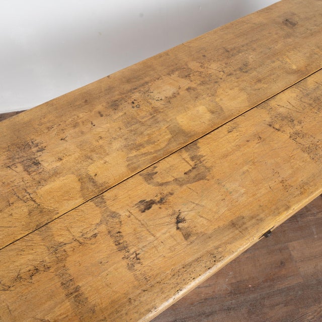 Early 20th Century Early 20th Century Rustic Peg Leg Console Table From Hungary For Sale - Image 5 of 11