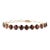 Art Deco Natural Blood Red Garnet 11.1 Carats Gemstone Bracelet in 14k Gold For Sale