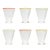 Celerie Kemble Glassware for Chairish Footed Twist Glasses in Assorted Colors with Multicolor Rim, Set of 6 For Sale In Greenville, SC - Image 6 of 6