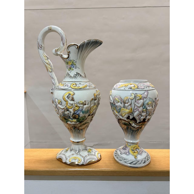 Jug and Pitcher from Alcobaça, 1970, Set of 2 For Sale - Image 4 of 12