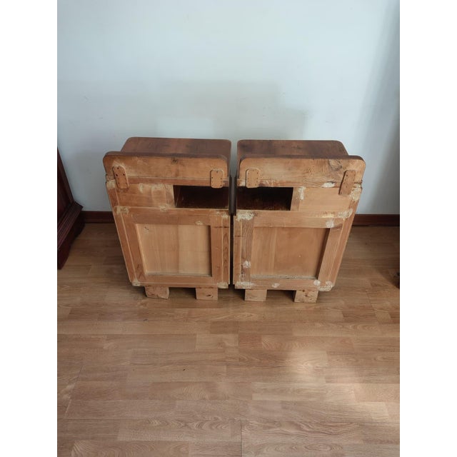 Art Deco Burl Bedside Tables, 1930, Set of 2 For Sale - Image 14 of 15