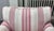 Traditional Striped Armchair + Ottoman For Sale - Image 9 of 12