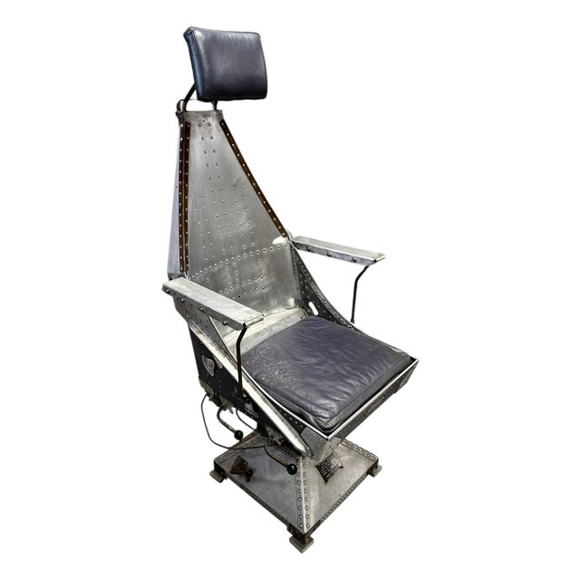 1940-1950’s USAF Aluminum Aircraft Seat For Sale