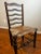English Antique , Late 19th Century, English Ladder Back Chairs With Original Rush Seats. Set of 4 For Sale - Image 3 of 14