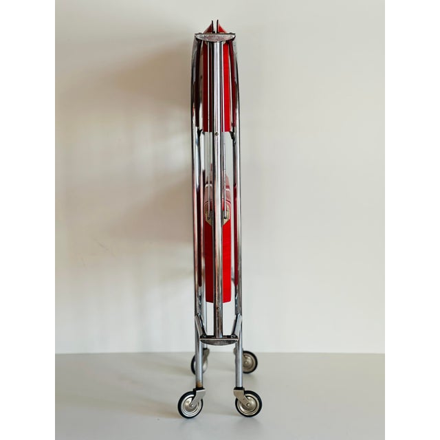 Mid-Century Dinette Foldable Serving Trolley, 1950s For Sale - Image 15 of 18