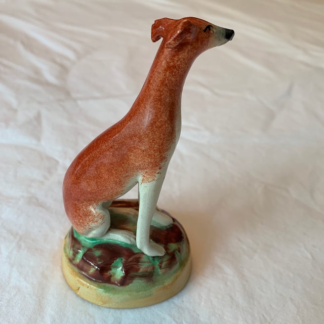 Vintage Staffordshire Greyhound Figurine Chairish