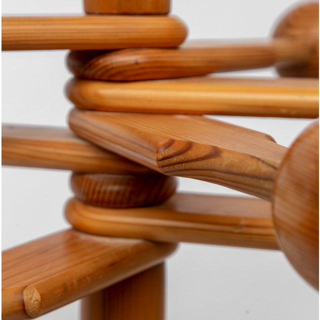 Mid-Century Modern Mid-Century Danish Coat Hanger in Pine by Reiner Daumiller, Sweden, 1970s For Sale - Image 3 of 8