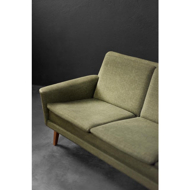 Mid-Century Danish Modern Green 3-Seater Sofa by Folke Ohlsson for Fritz Hansen, 1960s For Sale - Image 10 of 18
