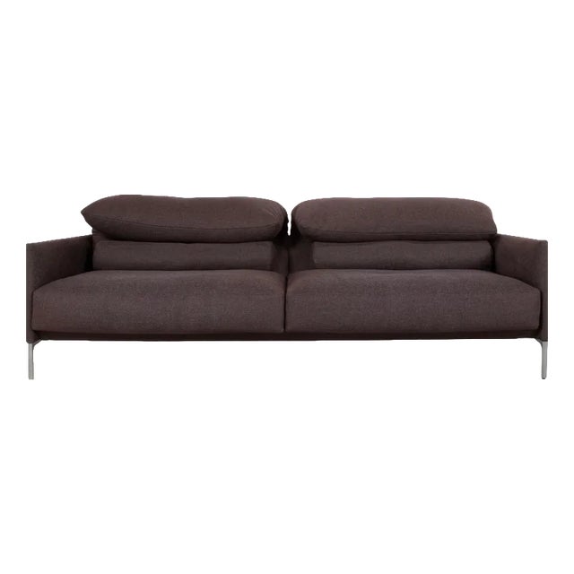 Cor Avalanche Fabric Three-Seater Grey Manual Function Sofa Couch For Sale