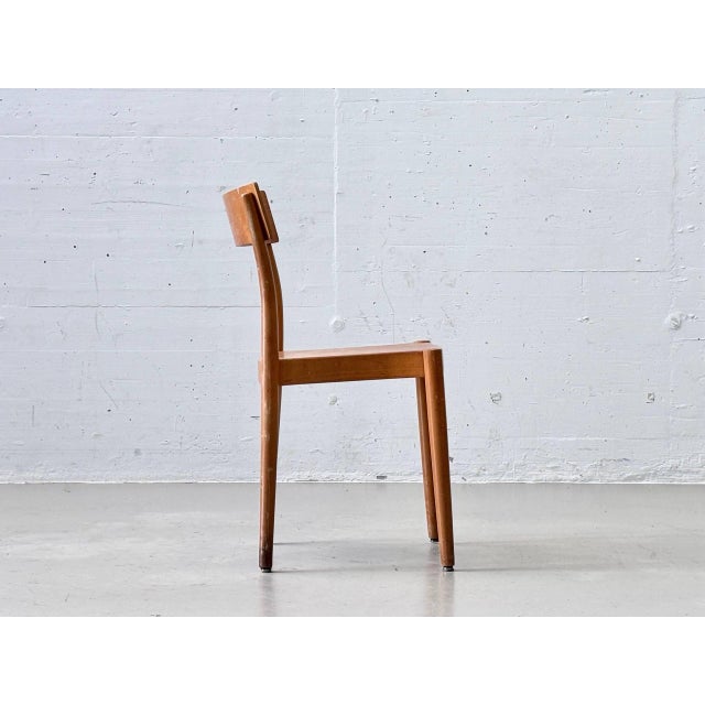 1950s Portex Stacking Chair by Peter Hvidt & Orla Mølgaard-Nielsen for Fritz Hansen, Denmark, 1945 For Sale - Image 5 of 16
