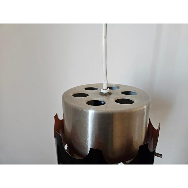 Vintage Pendant Lights in the style of Jo Hammerborg, 1970s, Set of 3 For Sale - Image 4 of 16