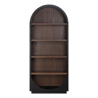 Marlow Black Wood Bookcase For Sale