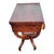19th C American Empire Flame Mahogany Center Table W/ New Leather Top For Sale - Image 9 of 16