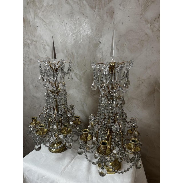 Antique Louis XVI Girandoles, 1890, Set of 2 For Sale - Image 15 of 18
