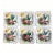 Vintage Italian Hand Painted Floral Dessert Plates With Scalloped Edges - Set of 6 For Sale