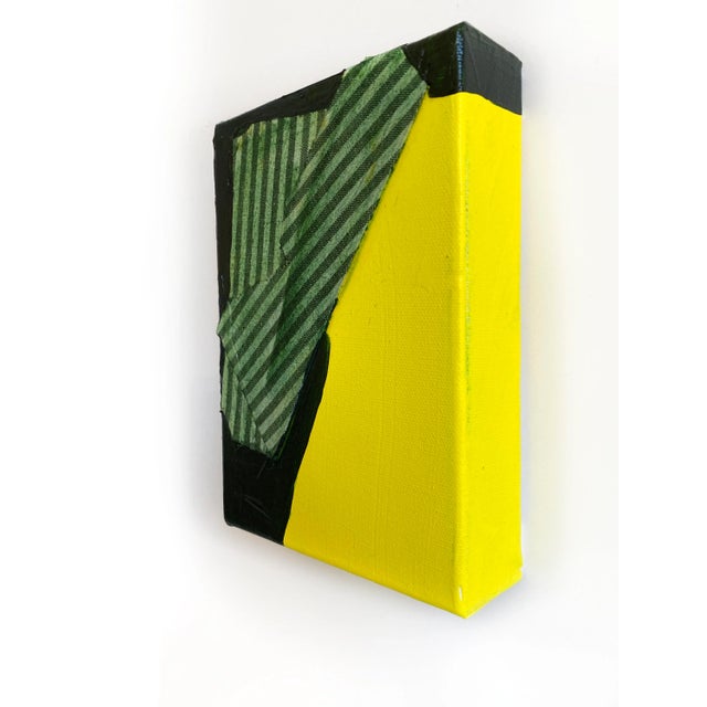 Abstract "Folded Stripe" 2024 Mini Painting by Jessalin Beutler For Sale - Image 3 of 4