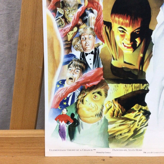 1990s Signed Limited Edition Print of Alex Ross's "Elementals Ghost of a Chance" 80/300 For Sale - Image 5 of 11