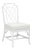 Wild Palm Side Chair, White For Sale