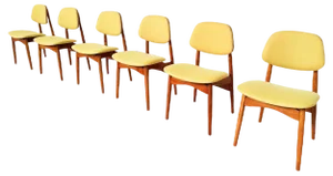 Mid-Century Modern Dining Chairs, Italy, 1960s, Set of 6