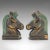 1970s Modern Pair of Vintage Horse Bust Bookends, English, Cast Brass, Decorative, Novel Rest For Sale - Image 4 of 11