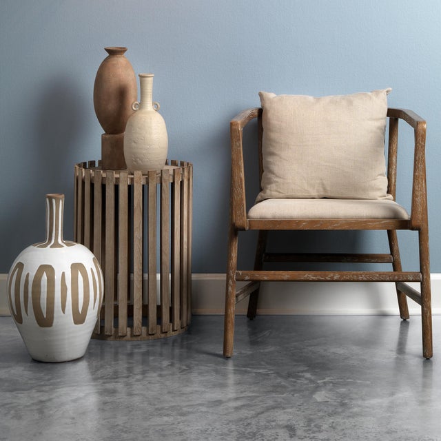 Brown Jamie Young Elevated Decorative Vase in Brown For Sale - Image 8 of 9