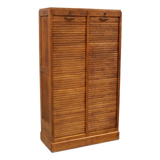 Vintage Filing Cabinet in Oak, 1930s For Sale