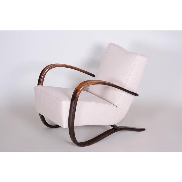 Art Deco Beech H-269 Armchair from Jindrich Halabala, Czechoslovakia, 1930s For Sale - Image 6 of 13