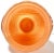 1980s 1980s Anchor Hocking Art Deco Revival Draped Fan Glass Vase – Amber Orange Pressed Glass For Sale - Image 5 of 10
