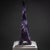 Violet Ceramic Table Lamp, France, Mid-20th Century For Sale In New York - Image 6 of 10