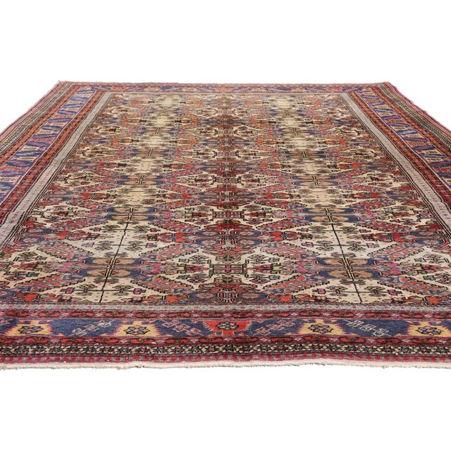 Victorian Vintage Turkish Sivas Rug, 06'05 X 09'08 For Sale - Image 3 of 10