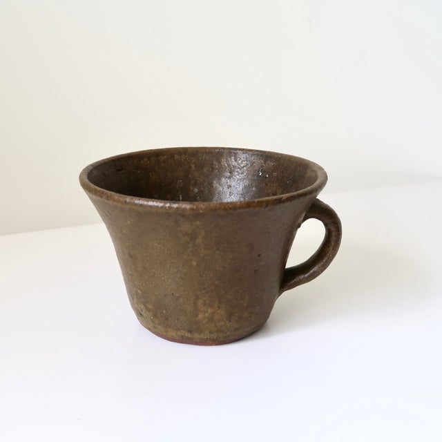 1990s Vintage Signed Rustic Studio Pottery Vessel for Use as a Planter, Cachepot, Catchall or Sculptural Accent For Sale - Image 5 of 17